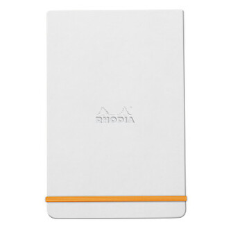 Zápisník Rhodia s pevnými deskami 9x14cm – White