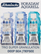 Supergranulující akvarelové barvy Horadam 3x5ml Deep Sea