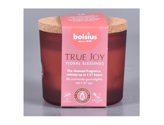 Svíčka ve skle TRUE JOY FLORAL BLESSINGS d8x7cm vonná