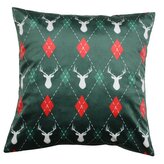 Vánoční polštář DEER zelená 45x45 cm MyBestHome