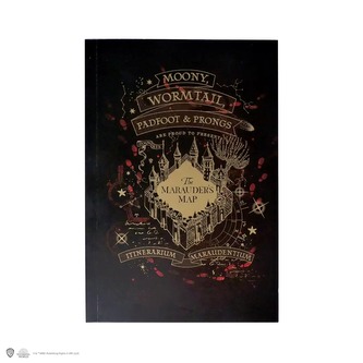 Cinereplicas Zápisník Pobertův plánek, černý, Harry Potter