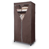 Textilní šatní skříň zavírací s policí