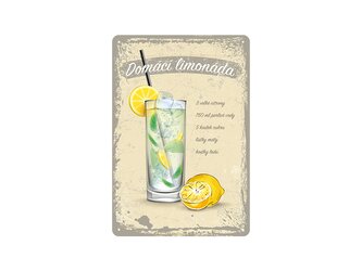 Nekupto Plechová cedule Domácí limonáda BU20024