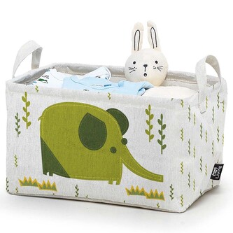 Textilní koš na hračky obdélníkový ELEPHANT