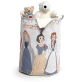 Textilní koš na hračky kulatý DISNEY PRINCESS