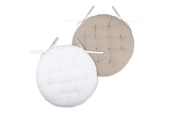 Podsedák na židli DUO COLOR bílá/béžová O 38 cm France