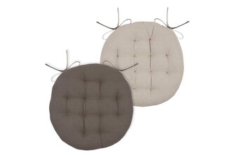 Podsedák na židli DUO COLOR taupe/béžová O 38 cm France