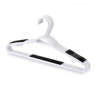 Plastové ramínko sada 8ks - bílá