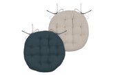 Podsedák na židli DUO COLOR petrolejová/béžová O 38 cm France