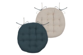 Podsedák na židli DUO COLOR petrolejová/béžová O 38 cm France