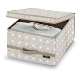 Box na oblečení velký s úchytem ELLA BEIGE