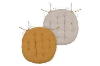 Podsedák na židli DUO COLOR curry/béžová O 38 cm France