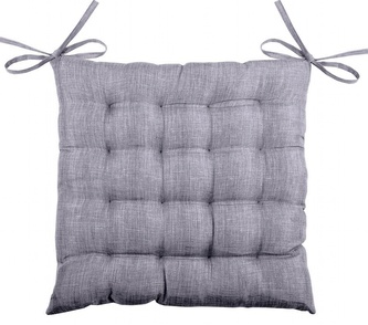 Podsedák na židli BEA šedá režný vzhled 40x40 cm France