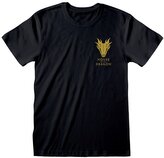 Pánské tričko House Of The Dragon|Rod draka: Emblem (2XL) černá bavlna