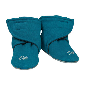Capáčky barefoot Warmkeeper Petrol; Barva: petrolejová; Velikost: 2 - délka stélky: 12 cm