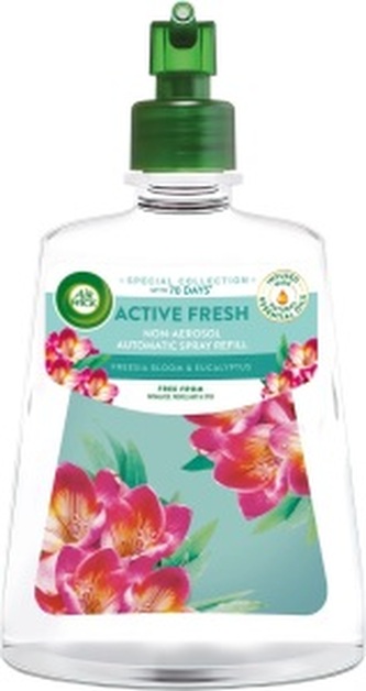 Air Wick Active Fresh Kvetoucí frézie a Eukalyptus nádradní náplň do difuzéru, 228 ml