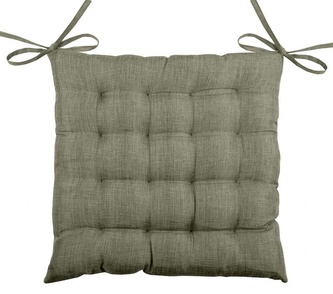 Podsedák na židli BEA zelená režný vzhled 40x40 cm France