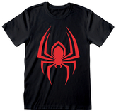 Pánské tričko Marvel|Spiderman: Miles Morales Zavěšený pavouk (2XL) černá bavlna