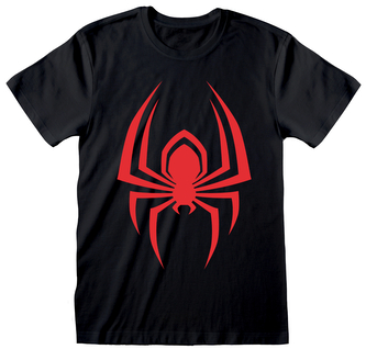 Pánské tričko Marvel|Spiderman: Miles Morales Zavěšený pavouk (2XL) černá bavlna