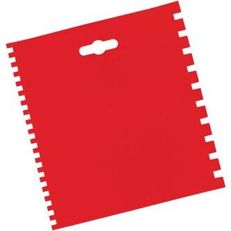 Zubová stěrka plastová, 14,5x15,5cm