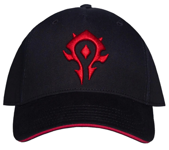 Kšiltovka World Of Warcraft: Červené horde logo (nastavitelná)