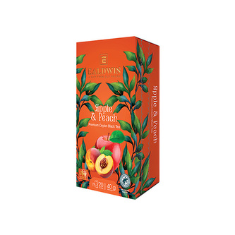 EALDWIN Apple & Peach 40g (20 sáčků, černý čaj)