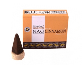 Vonné jehlánky Golden Nag Cinnamon 10 ks