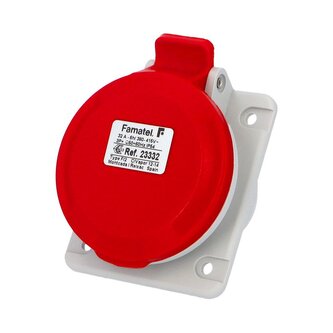 Zásuvka vestavná 23332 IP54/400V/32A/4P 6h, šikmá 10° - SpeedPRO