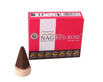 Vonné jehlánky Golden Nag Red Rose 10 ks