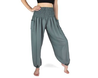 Kalhoty jóga SATJA, šedé XL