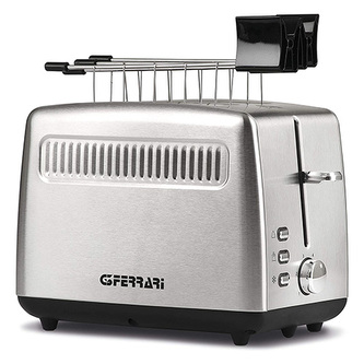 Topinkovač G3Ferrari, G1006400, TRAMEZZO, široké opékací otvory, kleště, časovač, 770-920 W