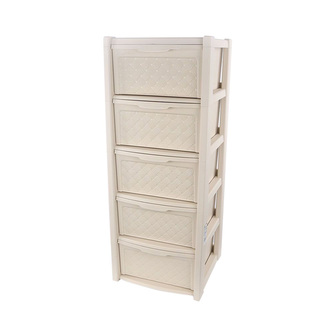 ARIANNA REGÁL 5 ŠUPLOVÝCH SKRÍNÍ 101.5X38.5X39CM KOL KRÉM (8025648)