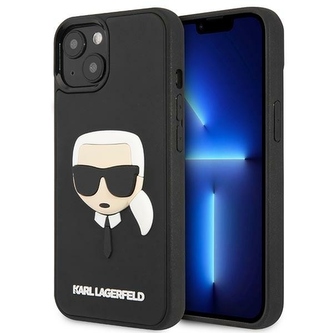 Etui Karl Lagerfeld 3D Rubber Karl's Head na iPhone 14 Plus - czarne