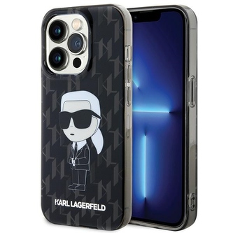 Etui Karl Lagerfeld Monogram Ikonik na iPhone 15 Pro Max - czarne