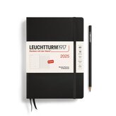 Leuchtturm1917 Weekly Planner & Notebook Medium (A5) 2025 Black