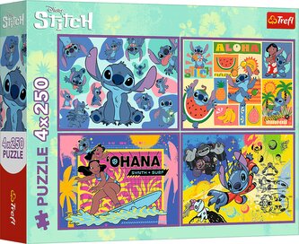 TREFL Puzzle Stitch 4x250 dílků TREFL Puzzle Stitch 4x250 dílků