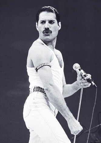 Plakát, Obraz - Freddie Mercury - Live Aid, 59.4 × 84.1 cm