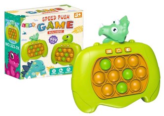 Konsola zręcznościowa Pop It zielona Dinozaury