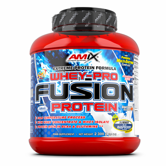 Amix Whey-Pro FUSION 2300 g blue raspberry (modrá malina)