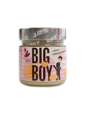 BigBoy - Vanilková makronka krém z mandlí a arašídů 220 g