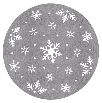 Prostírání NOEL I. šedá O 30 cm Mybesthome