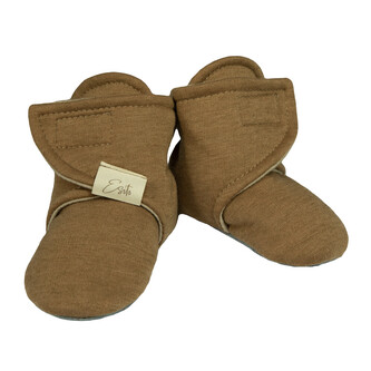 Capáčky barefoot Warmkeeper ZOE Brown; Barva: hnědá; Velikost: 0 - délka stélky: 10 cm
