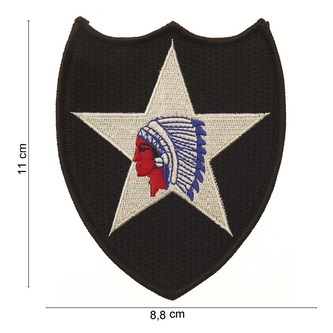 Nášivka textilní 101 Inc 2nd Infantry Division Indian Head - barevná