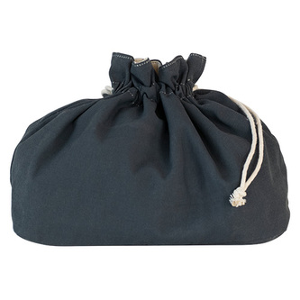 Pytlík na chléb Pebbly, NBA215, organická bavlna, 2v1, stahovací šňůrka, certifikace GOTS, rozměry: složený 22 x 1 x 26,5 cm, rozložený 38 x 14 x 23 cm