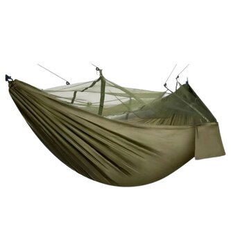 Závěsná kempingová síť s moskytiérou 260 x 140 cm