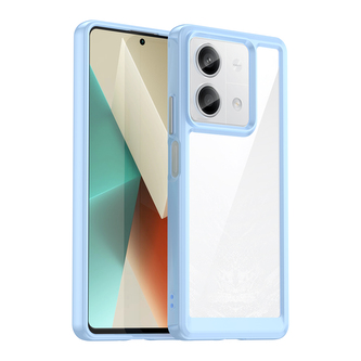 Etui Outer Space Case z żelową ramką do Xiaomi Redmi Note 13 5G - niebieskie