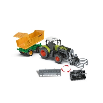 Korody RC Traktor s vozíkem a XL příslušenstvím 1:24, světla, zvuk