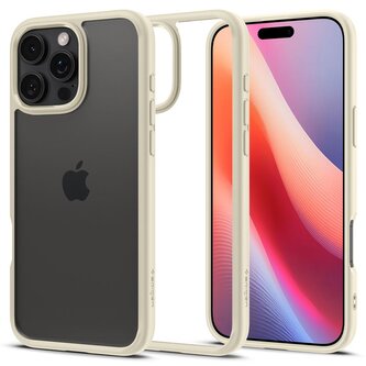 Spigen Crystal Hybrid, mute beige - iPhone 6.9" 2024