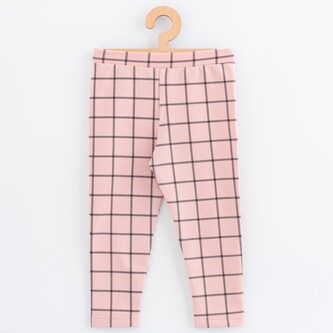 Dětské legíny z teplákoviny New Baby Kindergarten pink - velikost 104/110