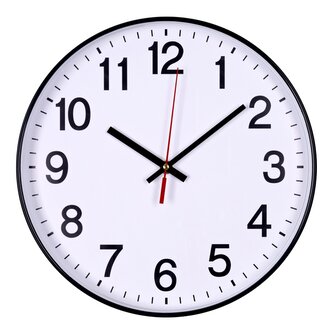 DONAU nástěnné hodiny, 30 cm, černé